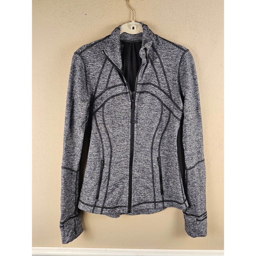 Lululemon Womens Heathered Black Define Jacket 6